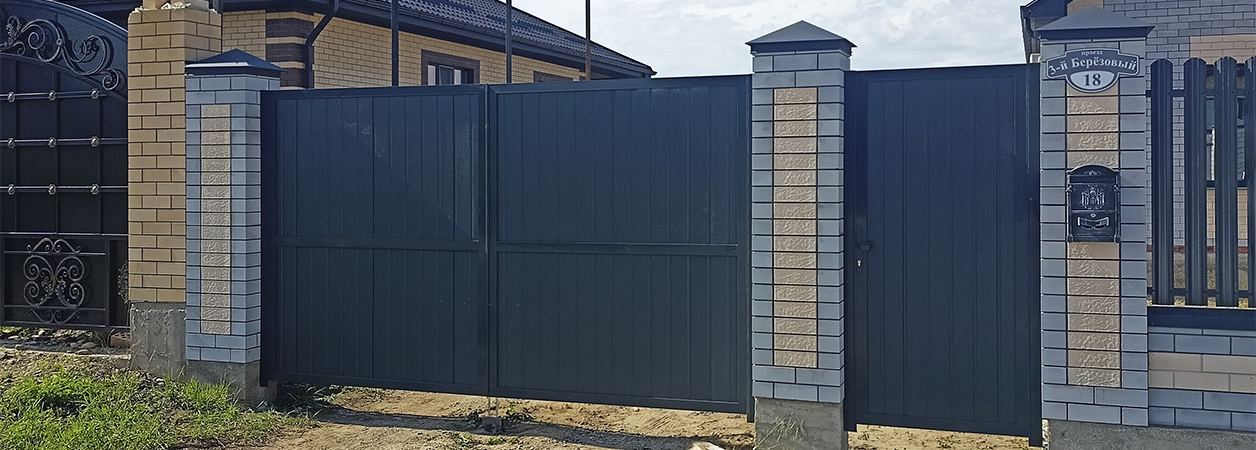 Въездные ворота в Славянске-на-Кубани под ключ