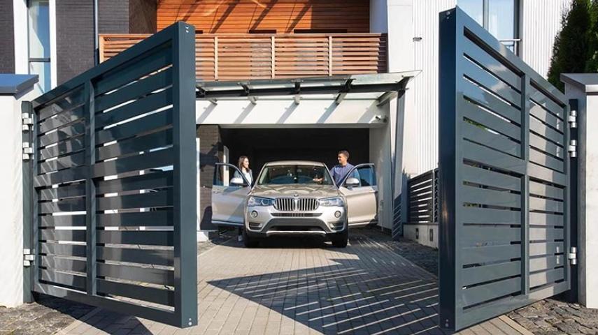 распашные ворота в Славянске-на-Кубани